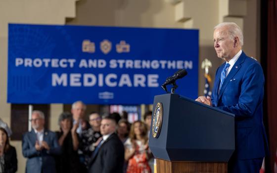 President Joe Biden delivers remarks on Social Security and Medicare Feb. 9 at the University of Tampa in Florida. (Official White House Photo/Adam Schultz)