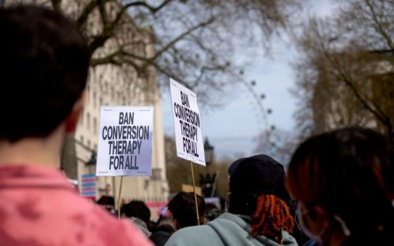 Trans rights protest