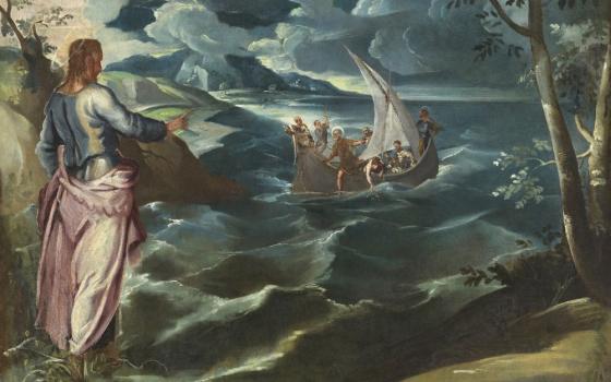 "Christ at the Sea of Galilee" painting