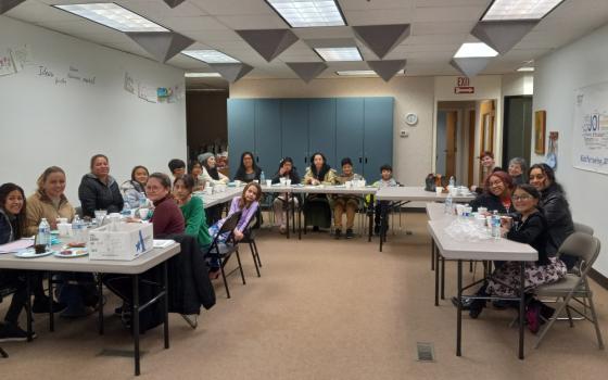 Clients of Women Partnering and their families participate in a holiday activity at the nonprofit. (Courtesy of Women Partnering)