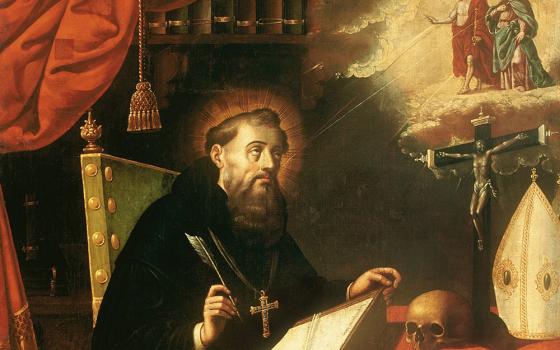 "Saint Augustine" by Antonio Rodríguez, Spanish, 1636-1691 (Artvee)