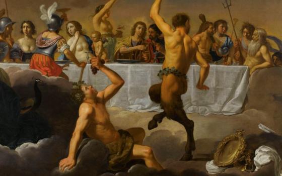 A portion of "The Feast of the Gods" (circa 1630) by Jan Harmensz van Biljert 