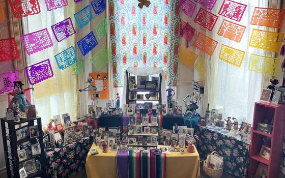 A Dia de los Muertos altar at the Los Angeles Catholic Worker (Courtesy of Los Angeles Catholic Worker)