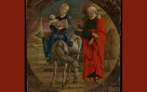 "The Flight into Egypt," circa 1470s painting by Cosmè Tura (Metropolitan Museum of Art)