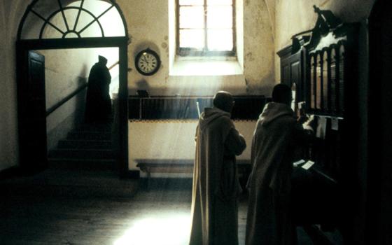 This is a scene from "Into Great Silence," a documentary by filmmaker Philip Groning about monks at a Carthusian monastery in the French Alps. (CNS/courtesy of Zeitgeist Films)