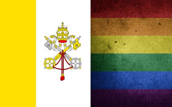 Composite image of Vatican and Pride flags.