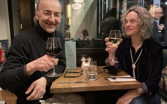 Fr. Clive Dytor is pictured with his wife Sarah. (Courtesy of Clive Dytor)