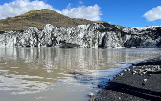 Sólheimajökull Glacier seen during an August trip to Iceland. (Courtesy of Eric Clayton)