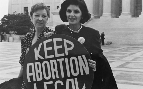 Norma McCorvey and Gloria Allred